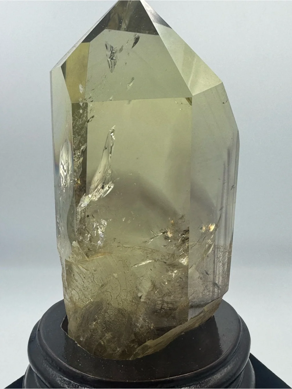 Citrine Point Crystal with Phantom Brazil